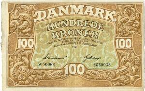 100 kr 1936, nr. 5050068, Svendsen  Gellerup, Sieg 110, DOP 121, Pick 28