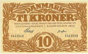 10 kr 1930, nr. 1413512, V. Lange  Jessen, Sieg 104, DOP 119, Pick 26