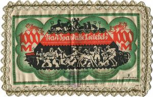 Germany, Bielefeld, 1,000 Mark Notgeld, silk, Grab. 59c