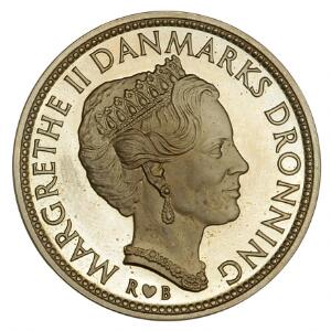 50 kr. 1983, GP 8 - legering II - prøvemønt i medaillepræg