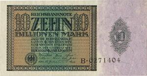 Germany, Weimar Republic, 10 Billionen Mark 1924, Ros. 134