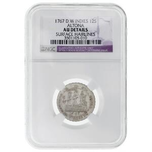 Christian VII, 12 skilling 1767, Altona, H 8, Sieg 9.3, KM 12, slabbed and graded AU by NGC