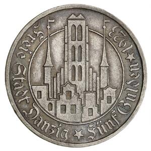 5 gulden 1923, Marienkirche, J D9, KM 147