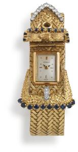 Gübelin Diamant damearmbåndsur af 18 kt. guld. Mekanisk værk med manuelt optræk. 1970-80erne.
