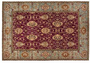 Orientalsk tæppe i klassisk Agra design, gentagelsesmønster med  2021. årh. 630 x 430
