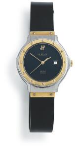 Hublot Damearmbåndsur af guld og stål. Model Classique. Quartz med dato. 1990erne.