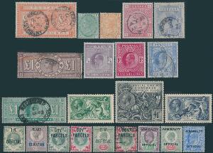 1858-2003. Collection in 3 Leuchtturm-albums, mostly collected in unusedunmounted mint quality including fine 5 £. Victoria, 1 £. 1884, 1 £. 1902, unused 1 £.
