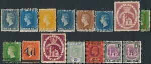 St. Vincent. 1861-1989. Good older mostly unused collection in a large album including many better classic stamps, sets and high values. Please inspect