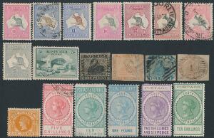 Australia and States. 1854-1987. Good older mostly unused collection in a large album including many better classic stamps, sets and high values. Please inspect