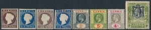 Gambia. 1869-1983. Good, well-filled unused collection on albumpages with many better classic stamps, later better sets and high values.