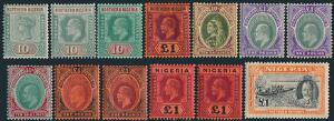 Nigeria. 1900-1983. Good, well-filled unused collection on albumpages with many better classic stamps, better sets and high values. Please inspect