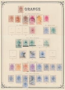 Orange Free State. 1868-1905. Good well-filled, mostly unused collection on albumpages with many better stamps and high values. Please inspect