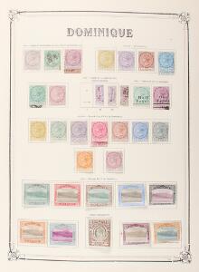 Dominica. 1874-1985. Good older mostly unused collection in a large album including many better classic stamps, sets and high values. Please inspect