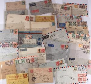 Thailand. 1895-1957. Interesting old lot of covers, postcards, stationaries including several better ones