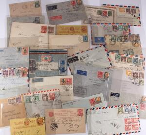 Thailand. 1895-1957. Interesting old lot of covers, postcards, stationaries including several better ones