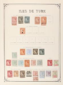 Turks Islands. 1867-1986. Good older mostly unused collection in a large album including many better stamps  better varieties. Please inspect