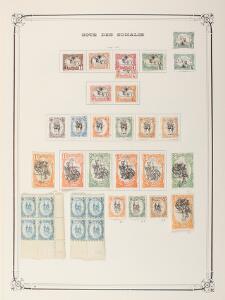 French Cote Des Somalis. 1894-1989. Unused collection in a large album with many better stampssets  some varieties. Please inspect