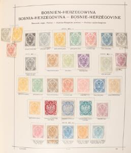 Yugoslavia with Bosnia  Herzegowina, Croatia and others. 1879-2000. Good, well-filled mostly unused collection in 3 large albums. Please inspect