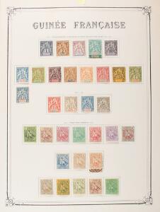 French Guinée. 1892-1994. Good, well-filled unused collection in a large album with many better stamps, high values and complete sets.