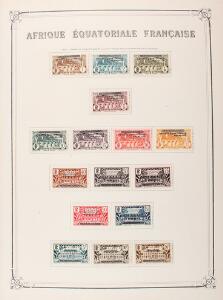 French Colonies. Older, mostly unused collection in a large album with many better stampssets. Please inspect
