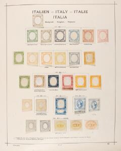 1861-2000. Italy  Colonies and Triest. A very good, well-filled older collection in a thick Schaubek-album with many better stamps, sets Italy nearly complete
