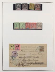 French Colonies. Older collection including better complete sets, high values and some coverscards. Please inspect