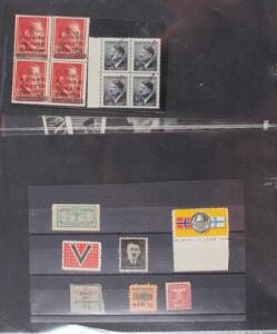 German Reich. WWII. Special collection of World War II material including stamps, Propaganda-cards, covers, sheets and others. Please inspect