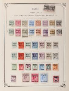 Morocco Agencies. 1898-1957. Good, well-filled unused collection on albumpages with many better classic stamps, better sets and high values. Please inspect