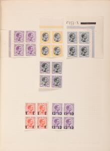 1904-1938. Ældre springbind med bl.a. bedre Danmark incl. flere bedre 4-blokke m.m. Lidt andre lande iblandt.