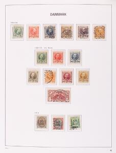 1851-2005. Samling i 3 DAVO-album med div. skilling incl. fuldrandet 2 RBS Thiele, 2 Posthuse, Gl. Luftpost komplet, afsnit DVI osv. Stor kat.v.