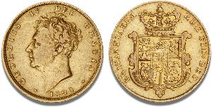 George IV, 1820 - 1830, Sovereign 1826, F 377, S 3801
