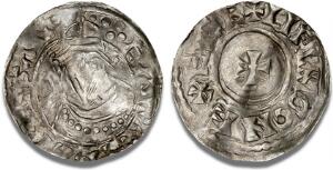 Edward the Confessor, 1042 - 1066, Penny, Facing Bust type, 1062 - 1065, Exeter, moneyer, Lifinc, North 830, S 1183
