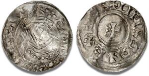 Edward the Confessor, 1042 - 1066, Penny, Facing Bust type, 1062 - 1065, Exeter, moneyer, Lifinc, North 830, S 1183