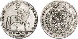 4 mark  krone 1723, NM 3, H 3