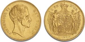 2 Frederik dor 1837 FF, H 5A, Sieg 36.1, F 288