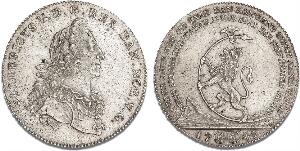 6 mark  Kronerigsdaler 1749, H 33B, NM 34B, Dav. 1301