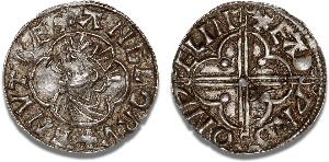 Cnut, 1016 - 1035, Penny, Wallingford, Quatrefoil type, 1017 - 1023, moneyer, Eadwerd, S 1157, North 781, Hild. 3610