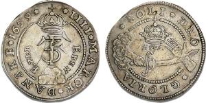 4 mark  krone 1659 Eben Ezer, H 100A, Aagaard 76