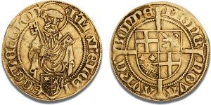 Köln Cologne, Hermann IV von Hessen, 1480 - 1508, Goldgulden ND 1481, Bonn, F 802