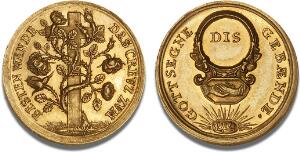 Nürnberg, Ducat  Wedding medal nd c. 1760, although not signed the dies were probably by Carl Friedrich Loos, S. B. Kahane 146