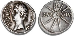 Augustus, 27 BC - 14 AD, Denarius, c. 19 - 18 BC, Colonia Caesaraugusta, RIC 37b, C 97
