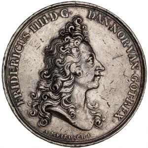 Kongens og dronningens salving, 1700, Meybusch, G 189  G 192, 48 mm, 61 g