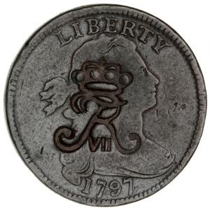 Frederik VII, 1 cent 1797, ex. Hede I lot 524