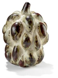 Axel Salto Frugtformet vase af stentøj, modelleret i spirende stil og med lille munding. H. 21,5.