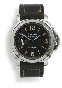 Panerai Herrearmbåndsur af stål. Model Luminor Marina, PAM001A. 1997-98.