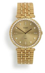 Van Cleef  Arpels Diamant herrearmbåndsur af 18 kt. guld. Model La Collection. Quartz. 1980erne.