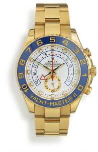 Rolex Herrearmbåndsur af 18 kt. guld. Model Yacht-Master II, ref. 116688. Chronometer certificeret automatisk værk med regatta funktion. 2008.