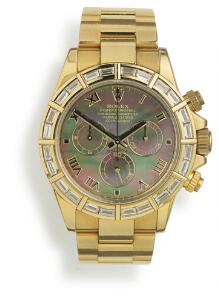 Rolex Herrearmbåndsur af 18 kt. guld. Model Daytona, ref. 116528. Chronometer certificeret automatisk værk med kronograf. 2008.