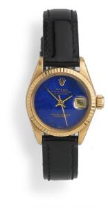 Rolex Damearmbåndsur af 18 kt. guld. Model Oyster Perpetual Datejust, ref. 6917. Chronometer certificeret automatisk værk med dato. 1978-79.