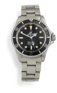 Rolex Herrearmbåndsur af stål. Model Submariner, ref. 5512. Chronometer certificeret automatisk værk. 1970erne.